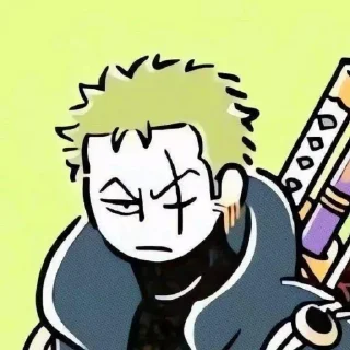 😐 emoji One piece @Zoro_sts Telegram sticker 11 of 57