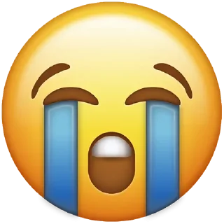 😭 emoji Emoji By: @AkmalUZB Telegram sticker 24 of 110