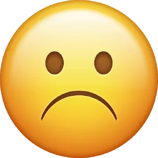 ☹️ emoji Emoji By: @AkmalUZB Telegram sticker 19 of 110