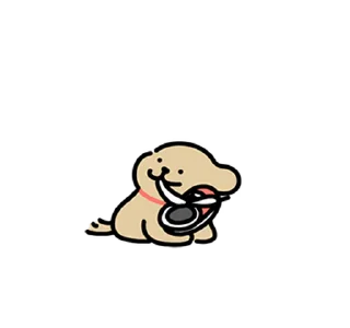 😊 emoji Retriever's Puppy Life 2 (Maltese, 線條小狗) @kal_pc Telegram sticker 20 of 24