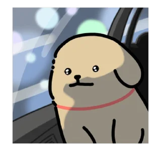 😊 emoji Retriever's Puppy Life 2 (Maltese, 線條小狗) @kal_pc Telegram sticker 15 of 24