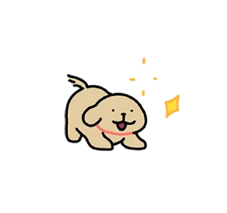 😊 emoji Retriever's Puppy Life 2 (Maltese, 線條小狗) @kal_pc Telegram sticker 8 of 24