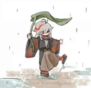 🌊 emoji kazuha🌬🍃@zoe11e Telegram sticker 16 of 92