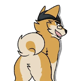 🍑 emoji Yellow doggos Telegram sticker 5 of 69