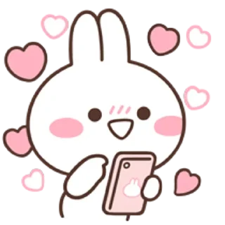 🥰 emoji .i love bunny‹𝟹 @stickersdaManu🐇 ִֶָ Telegram sticker 12 of 76