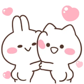 💖 emoji .i love bunny‹𝟹 @stickersdaManu🐇 ִֶָ Telegram sticker 8 of 76