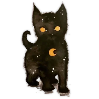 🐈 emoji ༺᭄⃨ꕥANJO NEGRO♡‌𖣔❥̤͚̥֟ Telegram sticker 12 of 32