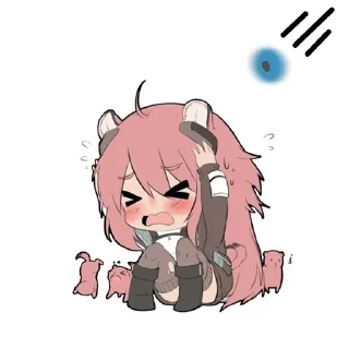 😫 emoji Arknights Telegram sticker 14 of 20