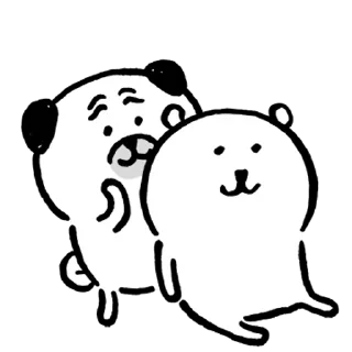 👊 emoji Kakao Joke bear 6 (Feat. Calm & Passion) Telegram sticker 4 of 24
