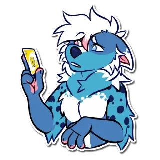 😅 emoji Skye the Aussie Telegram sticker 14 of 24