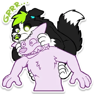 🤬 emoji Toby Raspberry Telegram sticker 6 of 18