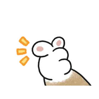 😊 emoji 貓咪的胖手手動起來 (橘貓) 無字 @kal_pc Telegram sticker 9 of 24
