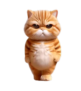 😊 emoji 動感舞星 - 強迫營業 (橘貓) @kal_pc Telegram sticker 17 of 24