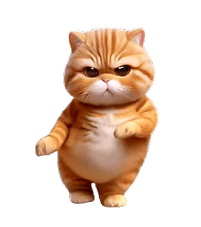 😊 emoji 動感舞星 - 強迫營業 (橘貓) @kal_pc Telegram sticker 21 of 24