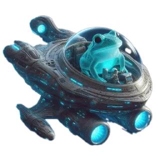 🪐 emoji space frog x Telegram sticker 12 of 16