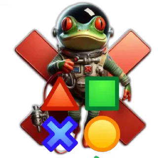 🧸 emoji space frog x Telegram sticker 7 of 16