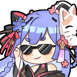 😎 emoji 阿梓从小就很可爱 UP 主大表情 @azusa_channel Telegram sticker 16 of 16