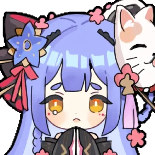 🥺 emoji 阿梓从小就很可爱 UP 主大表情 @azusa_channel Telegram sticker 14 of 16