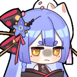 😤 emoji 阿梓从小就很可爱 UP 主大表情 @azusa_channel Telegram sticker 9 of 16