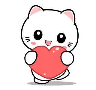❤️ emoji @Gifs_Gallery ᴍɪᴋɪ ᴄᴀᴛ ᴘᴀᴄᴋ ❤️ — @stckrRobot Telegram sticker 21 of 31