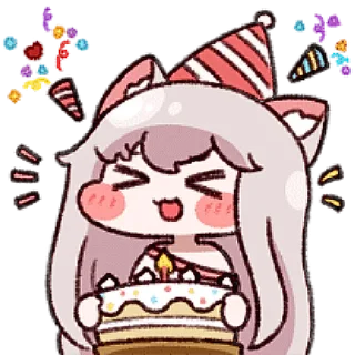 🎂 emoji 트릭컬 - 코미의 느긋한 일상 Telegram sticker 17 of 24