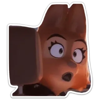 😯 emoji Diane Foxington Telegram sticker 5 of 120