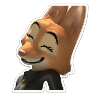 😁 emoji Diane Foxington Telegram sticker 10 of 120