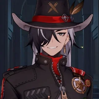 🖤 emoji ⌜ Boothill 🖤🤍 ⌟  ᨒ @KurumiFan ⛩️ Telegram sticker 20 of 120