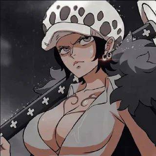😏 emoji Law By: @Zoro_sts 🌍 Telegram sticker 7 of 25