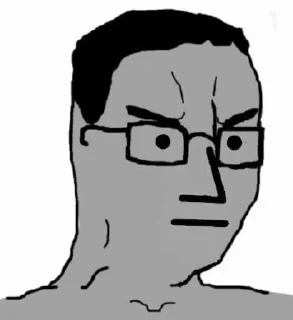😐 emoji Chud by @MethFueledTerrorist Telegram sticker 15 of 29