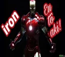 😉 emoji Iron - man oficial Telegram sticker 9 of 45