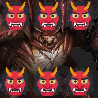 👹 emoji 🦀🦀🦀 by @Ameliathewolf_uwu. Telegram sticker 24 of 45