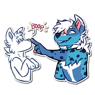 🫵 emoji Skye the Aussie Telegram sticker 3 of 24