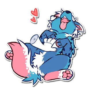 👋 emoji Skye the Aussie Telegram sticker 6 of 24