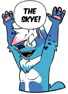 ☁️ emoji Skye the Aussie Telegram sticker 22 of 24