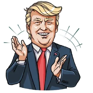 😊 emoji Donald Trump Telegram sticker 20 of 29