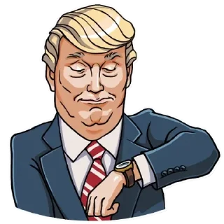 😊 emoji Donald Trump Telegram sticker 16 of 29