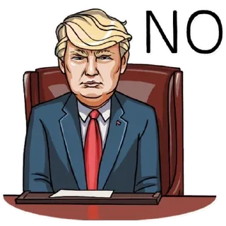 😊 emoji Donald Trump Telegram sticker 22 of 29