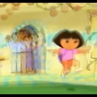 Sticker from dora :(