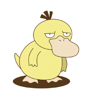 🤨 emoji Psyduck Telegram sticker 15 of 16