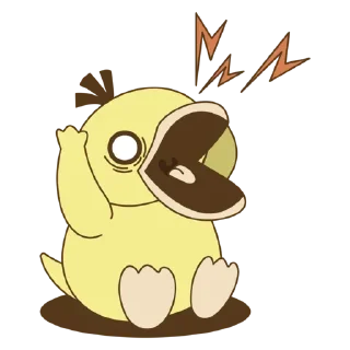 😫 emoji Psyduck Telegram sticker 13 of 16