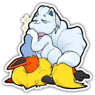 🦊 emoji Fyre Flareon Telegram sticker 21 of 59