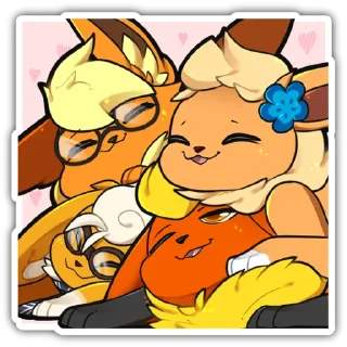 🦊 emoji Fyre Flareon Telegram sticker 23 of 59