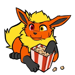 😲 emoji Fyre Flareon Telegram sticker 14 of 59