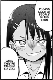 😏 emoji Nagatoro Telegram sticker 7 of 120