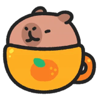 😊 emoji 小水豚 動態表情貼 @kal_pc Telegram sticker 7 of 41