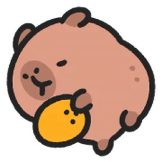 😊 emoji 小水豚 動態表情貼 @kal_pc Telegram sticker 11 of 41