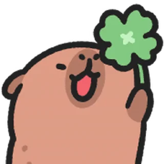😊 emoji 小水豚 動態表情貼 @kal_pc Telegram sticker 9 of 41