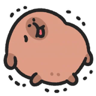 😊 emoji 小水豚 動態表情貼 @kal_pc Telegram sticker 16 of 41