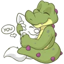 👐 emoji Croc O'Dile Telegram sticker 2 of 49